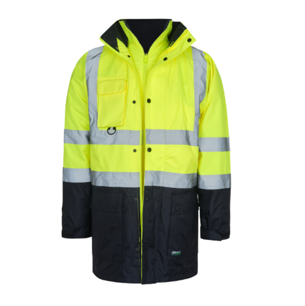 IZRASA™ NT44 300 D Oxford 5+1 Reflektörlü Sarı Lacivert Parka 5 Farklı Kullanım Modeli