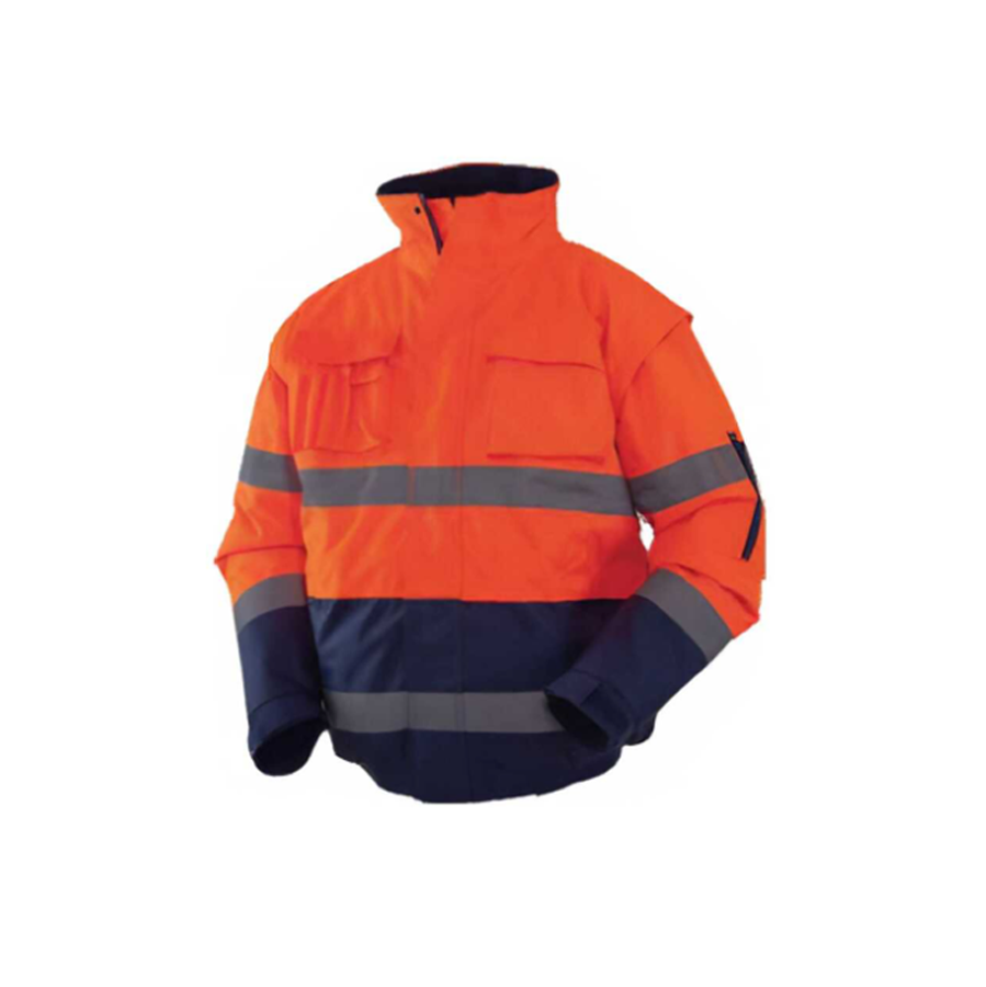 IZRASA NT60 Kolları Çıkmalı Turuncu Lacivert Bomber Mont