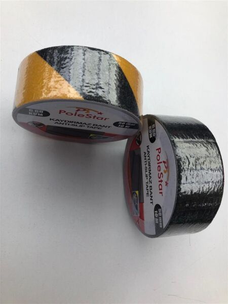 SARI SİYAH MERDİVEN VE ZEMİN KAYDIRMAZ KAYMAZ BANT 50MM X 10 MT