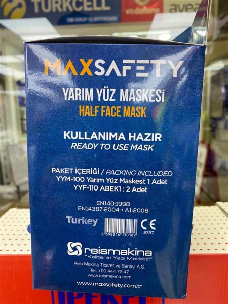 MAXSAFETY YYM-SET1 YYM-100 MASKE + YYF-110 ABEK1
