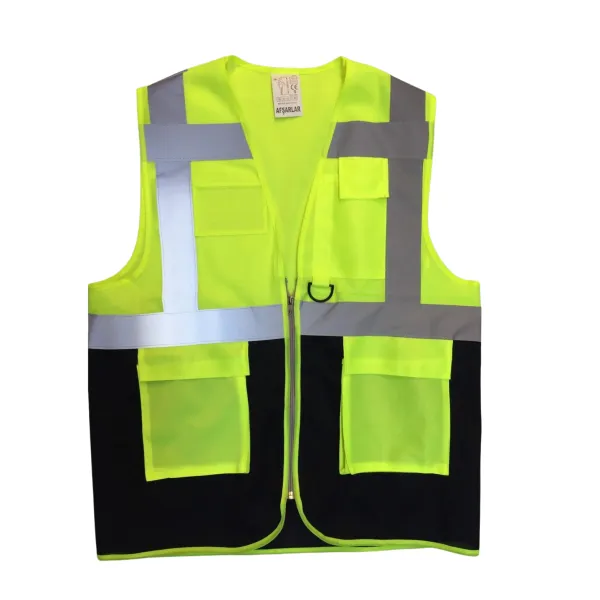 SARI LACİVERT MÜHENDİS YELEĞİ SARI-LACİVERT - 2XL