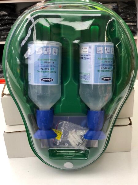 KİMYASAL GÖZ DUŞU SETİ KAPAKLI AYNALI 2X500 ML ACTIOMEDIC