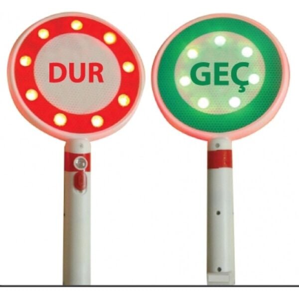 LEDLİ IŞIKLI ÇİFT TARAFLI DUR / GEÇ LEVHASI