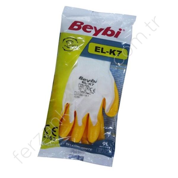 BEYBİ NİTRİL İŞ İŞÇİ ELDİVENİ BEYBİ ELK-7(Pn7) 12 ADET