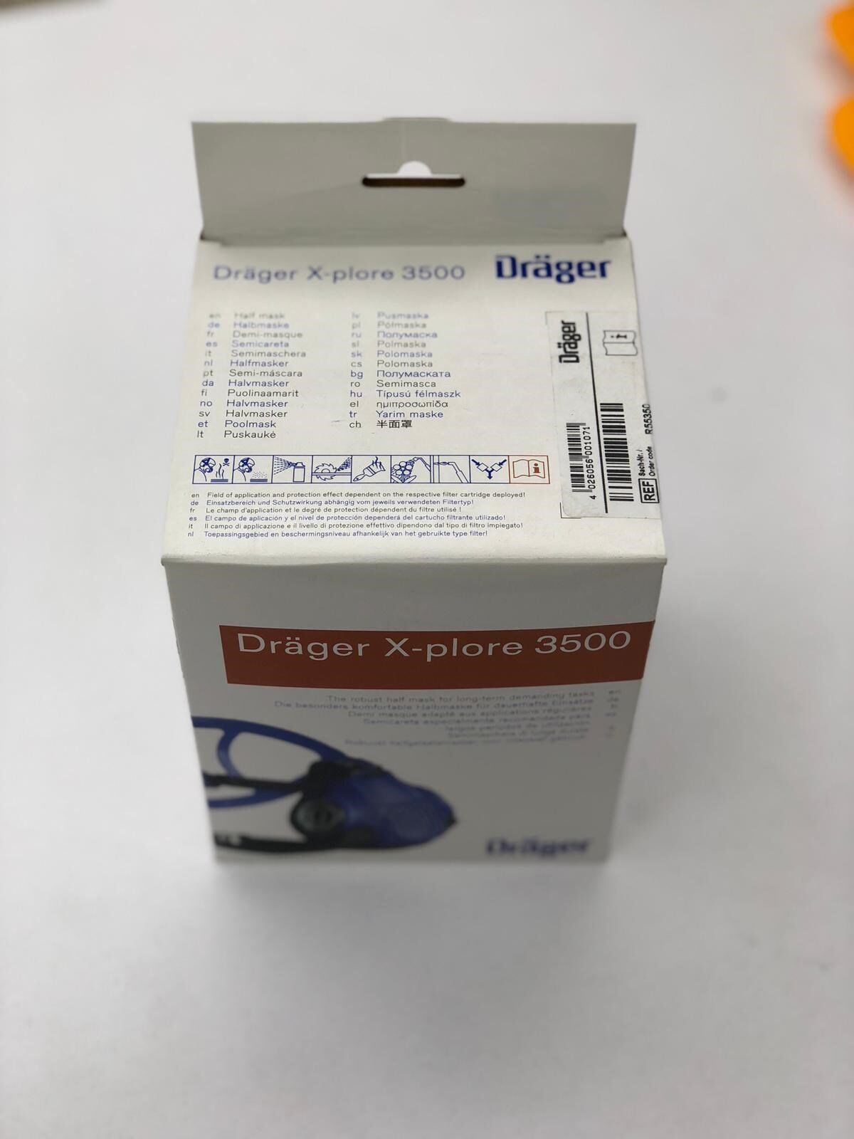 Drager X-plore 3500 Yarım Yüz Gaz Maskesi ve Filtre