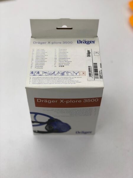 Drager X-plore 3500 Yarım Yüz Gaz Maskesi ve Filtre