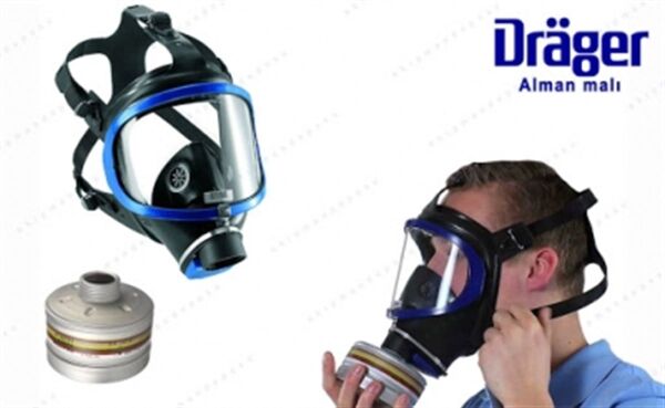 DRAGER X-PLORE 6300 TAM YÜZ MASKE + RD40 FİLTRE KOMBİNE SET