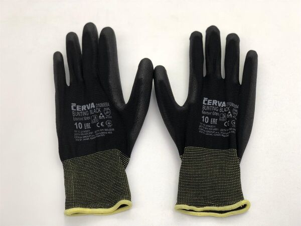CERVA PU ELDİVEN BUNTING BLACK EVOLUTION
