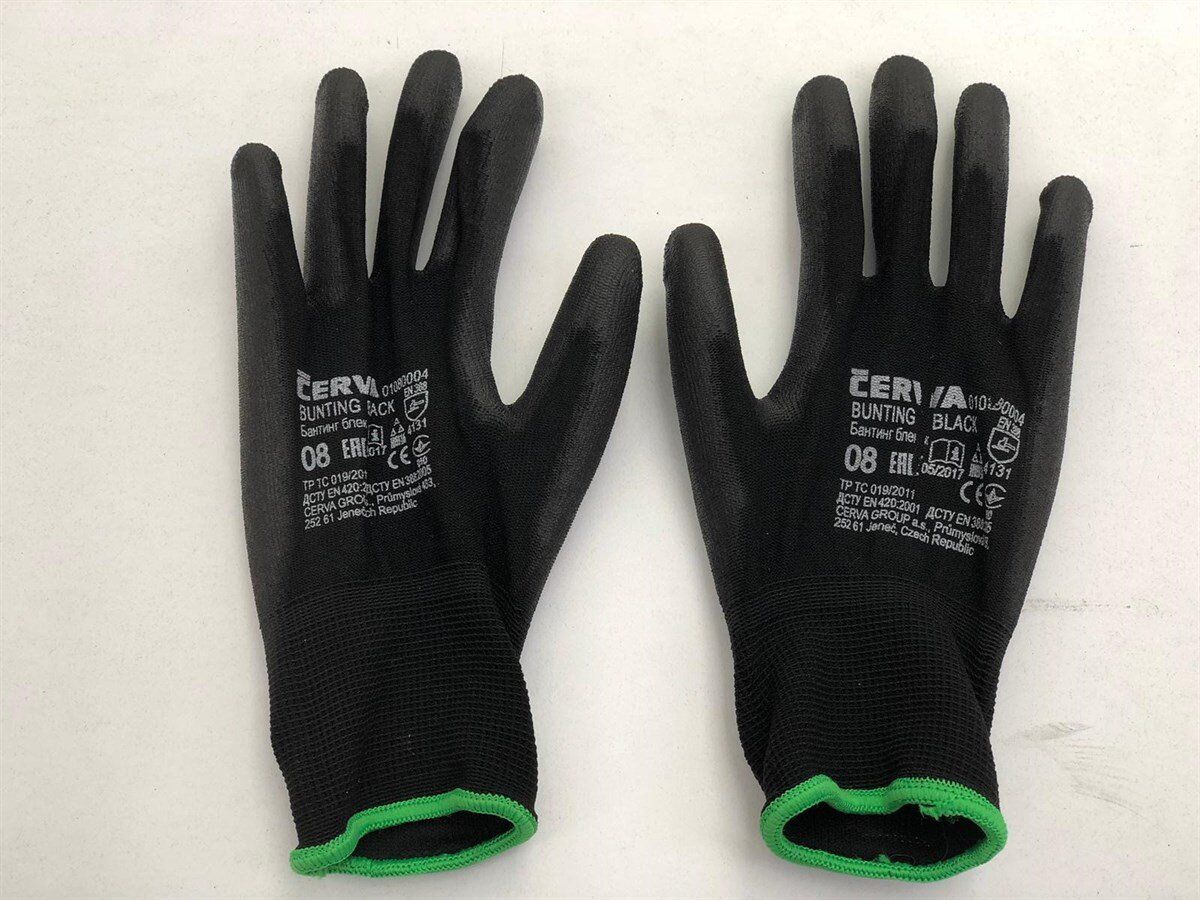 CERVA PU ELDİVEN BUNTING BLACK EVOLUTION