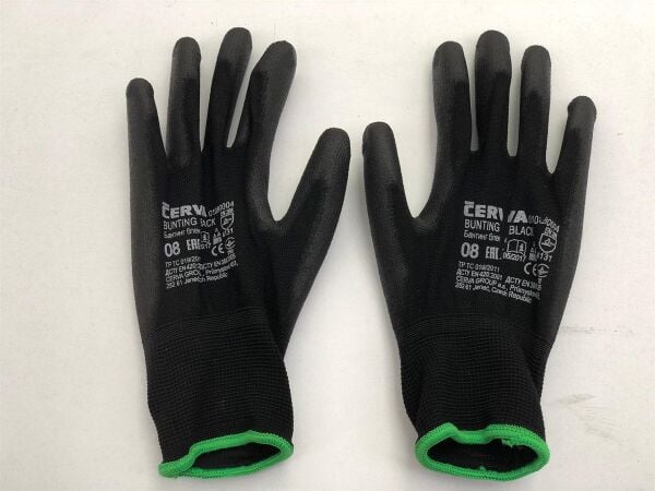 CERVA PU ELDİVEN BUNTING BLACK EVOLUTION