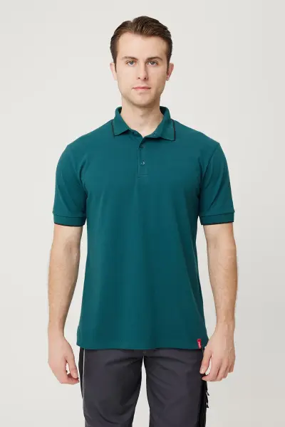 Armadillo Nepeta Polo Yaka Petrol Mavisi Tişört