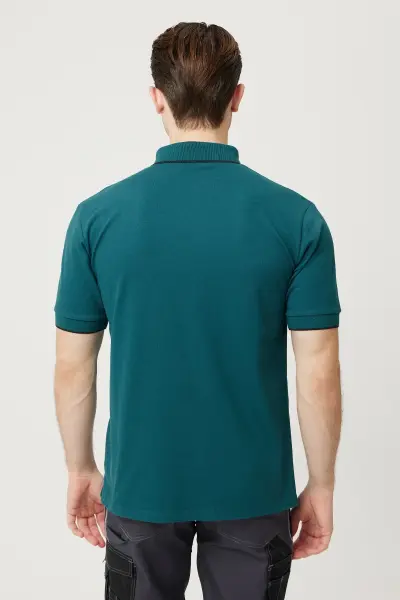 Armadillo Nepeta Polo Yaka Petrol Mavisi Tişört