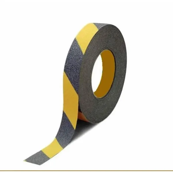 Sarı Siyah Zemin Kaydırmaz Kaymaz Bant 2,5 cm x 25m