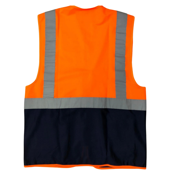 Uniwest UW-216 Cepli Mühendis Yönetici Yeleği Turuncu Lacivert