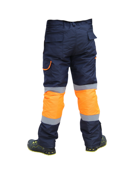 Oxford Pantolon Lacivert- Turuncu