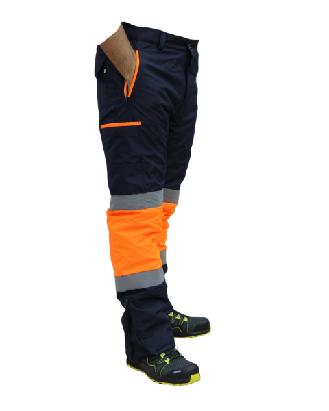 Oxford Pantolon Lacivert- Turuncu