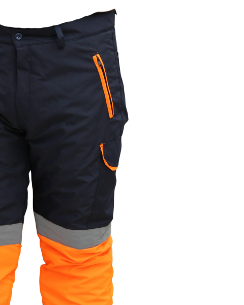 Oxford Pantolon Lacivert- Turuncu