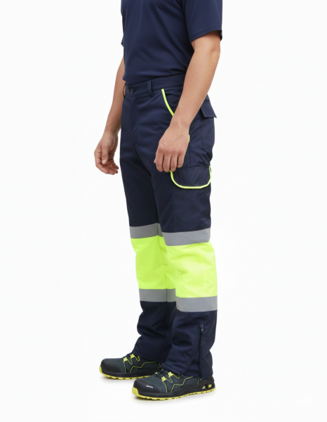 Oxford Pantolon Lacivert- Sarı