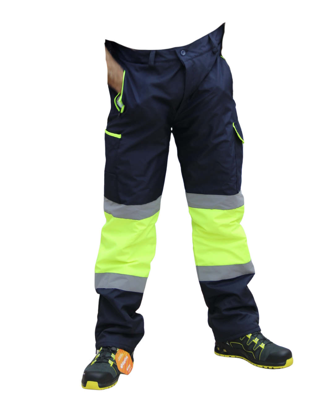 Oxford Pantolon Lacivert- Sarı