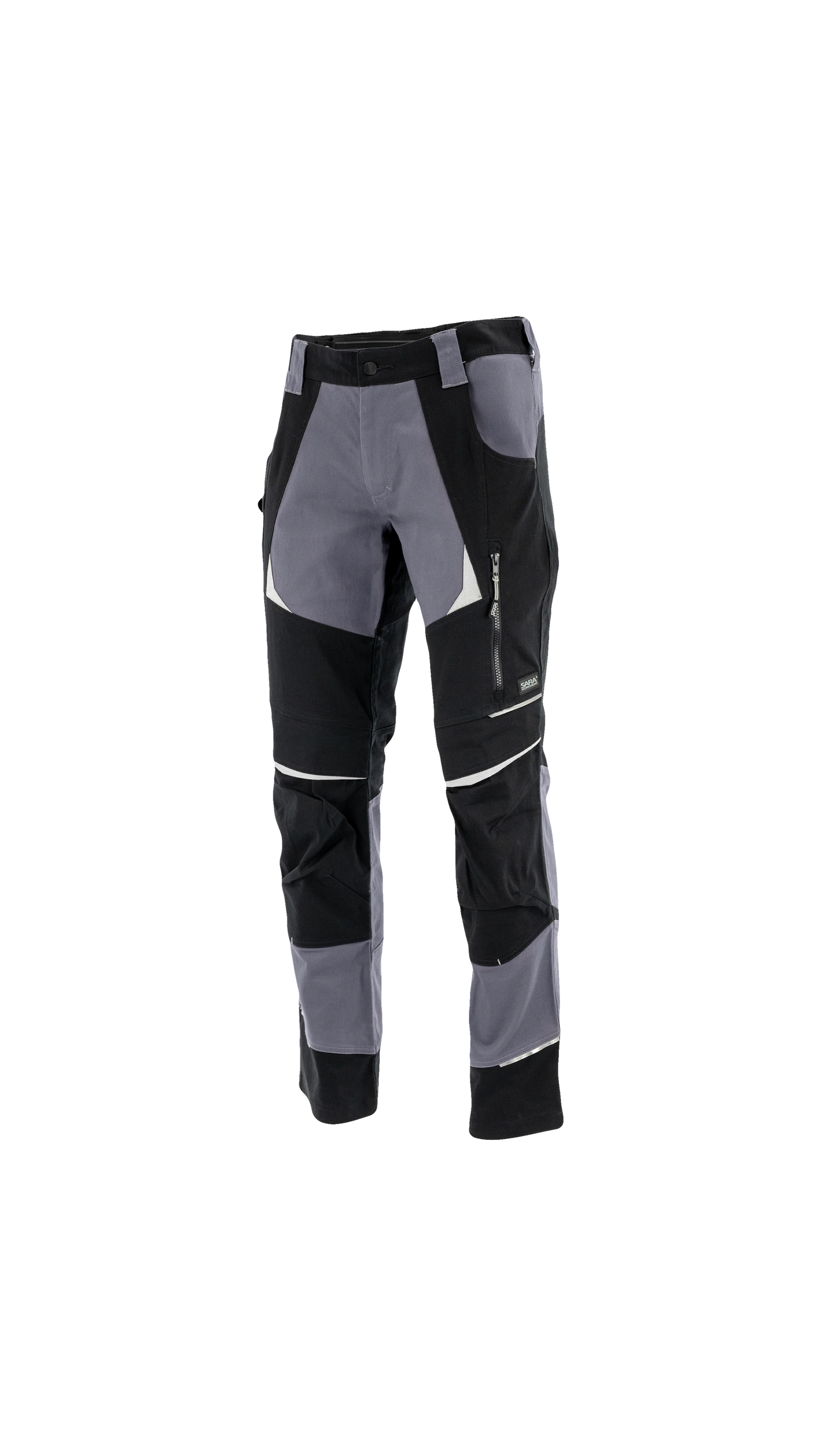 Sara Workwear Cottonflex Esnek İş Pantolonu Siyah Koyu Gri
