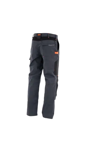 Sara Workwear Cottonflex Esnek İş Pantolonu Siyah Koyu Gri