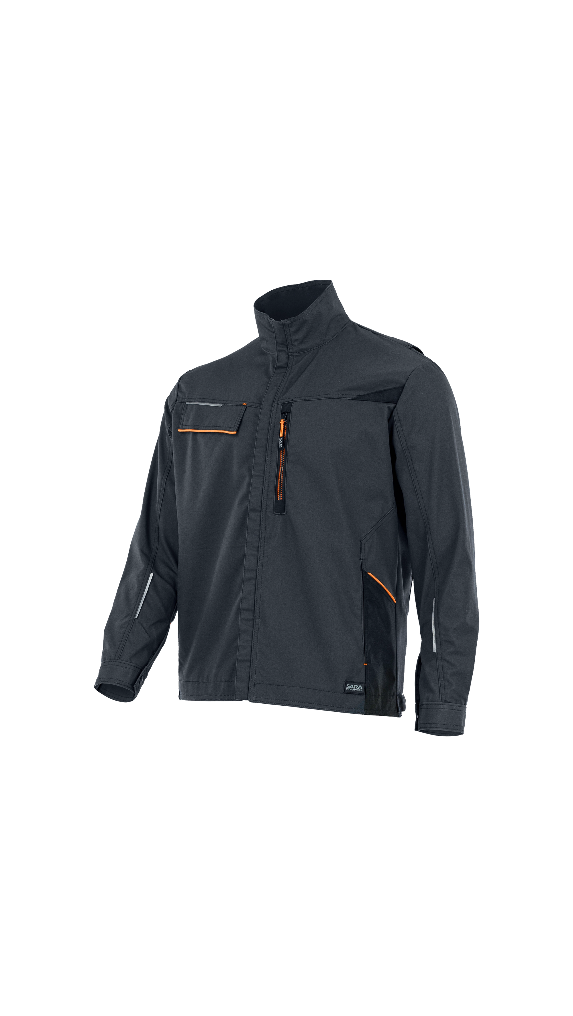 Sara Workwear Posejdon New İş Ceketi Grafit Turuncu