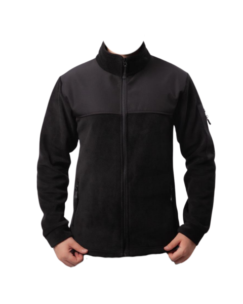 Softshell Detaylı Polar Mont Siyah