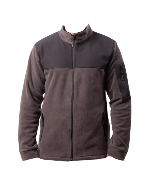 Softshell Detaylı Polar Mont Antrasit-Siyah
