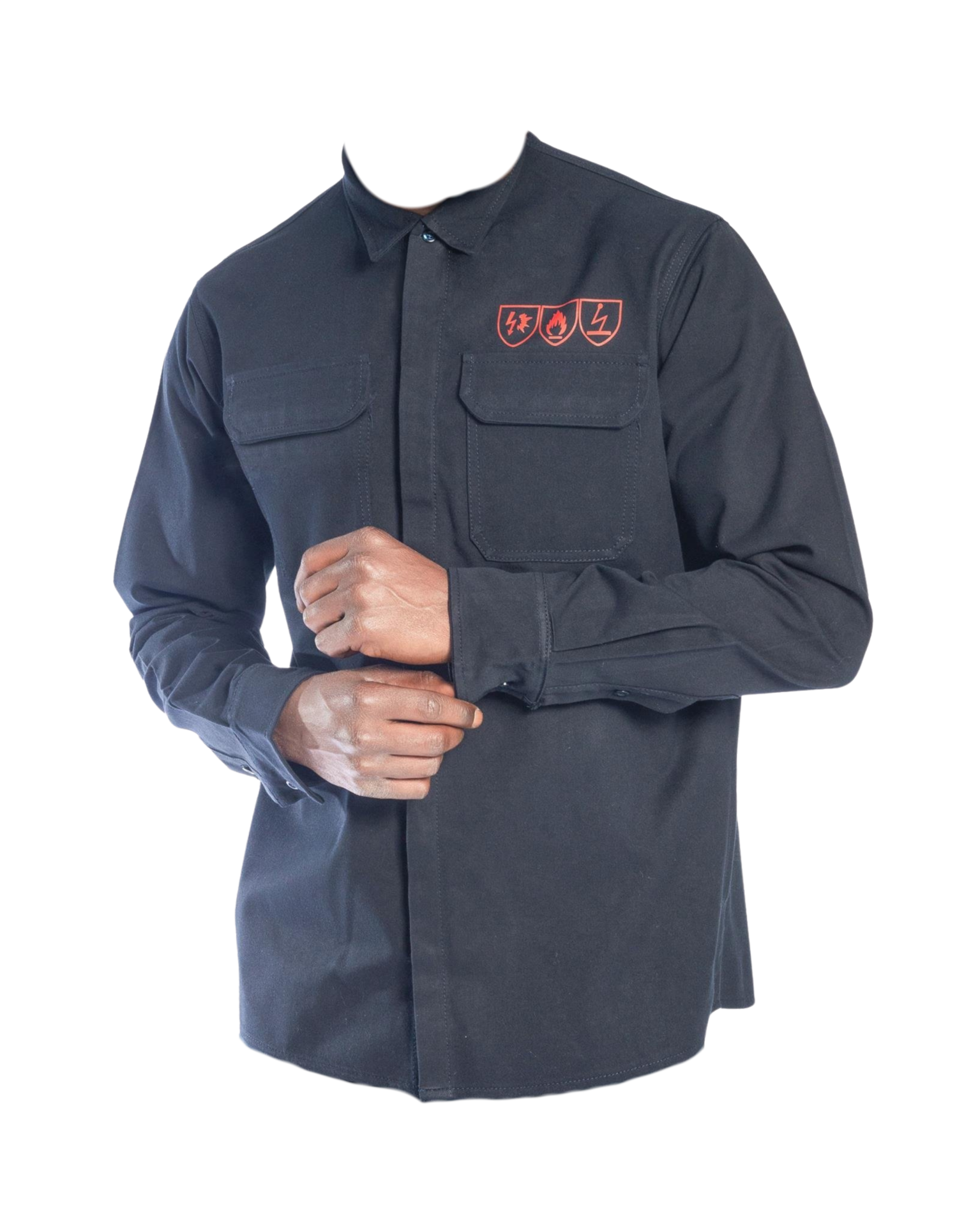 Alev Almaz Ark Geçirmez Antistatik Gömlek