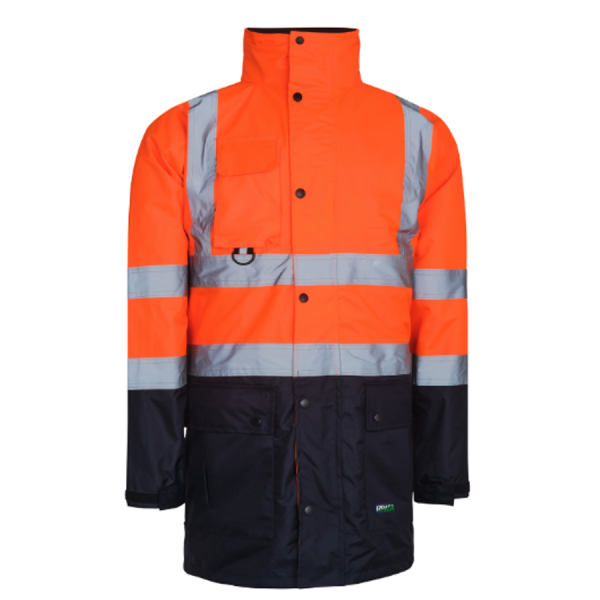 IZRASA™ NT44 300 D Oxford 5+1 Reflektörlü Turuncu Lacivert Parka 5 Farklı Kullanım Modeli