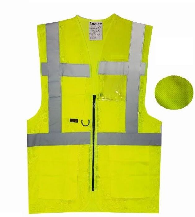 Uniwest® UW 220 Yönetici Mühendis Yeleği Sarı Fileli